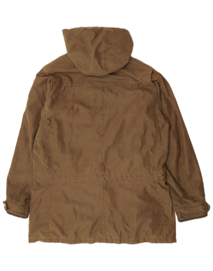 Musto Parkajakke med lynlås til kvinder UK 16 Stor Khaki Polyester Classic
