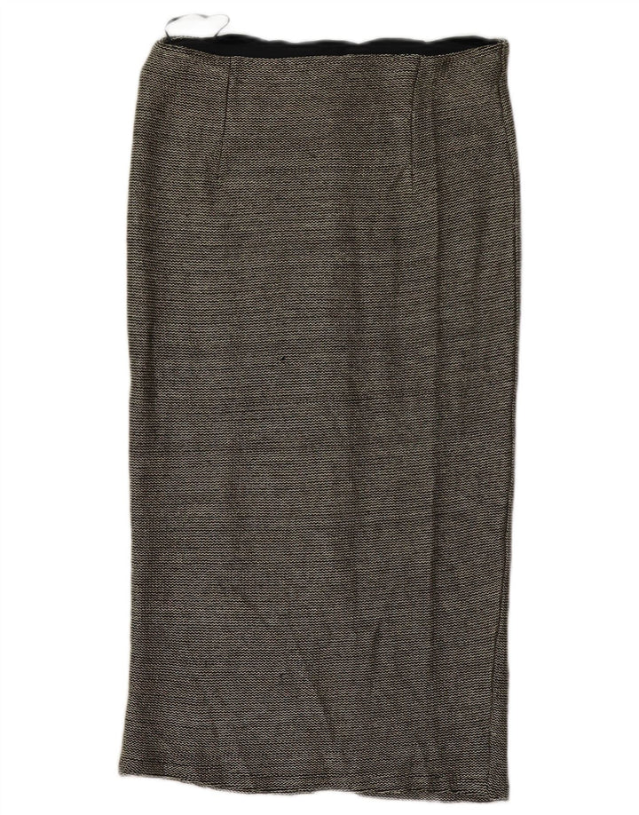 Topshop Dame Midi Nederdel UK 12 Medium W32 Sort Polyester