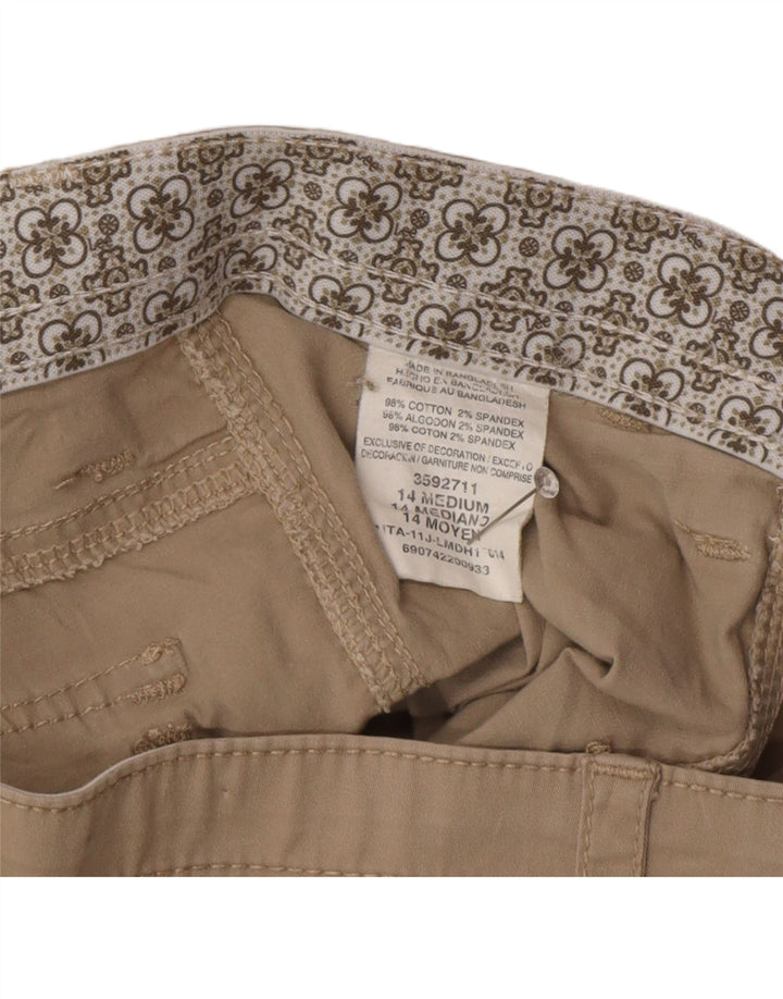 LEE Cargo Shorts til kvinder US 14 XL W34 Beige Bomuld