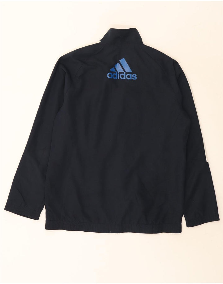 Adidas drenge grafisk hel træningsdragt 15-16 år marineblå polyester