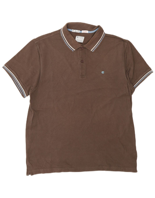 CHAMPION Heritage Fit Polo Shirt XL Brun Bomuld