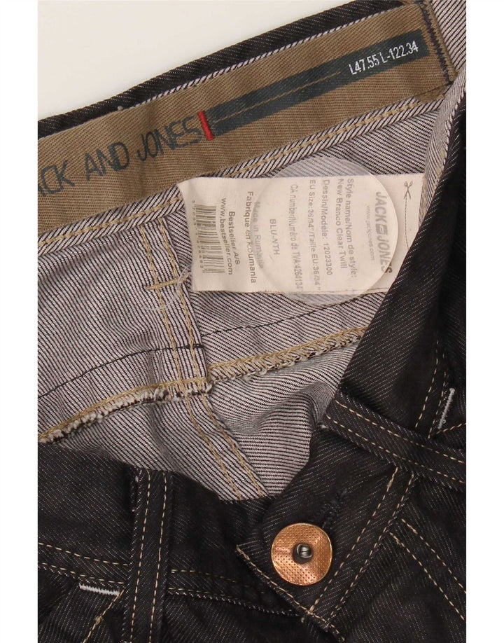 Jack & Jones Herre løse jeans W36 L34 Marineblå bomuld