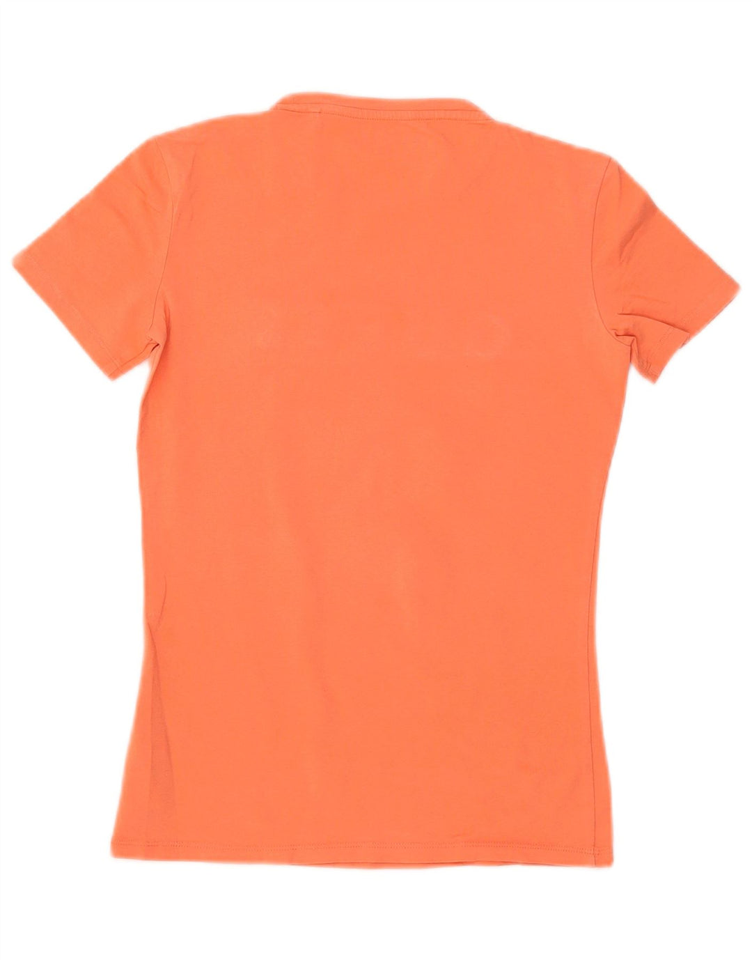 GUESS Grafisk T-shirt top til kvinder UK 6 XS Orange Bomuld