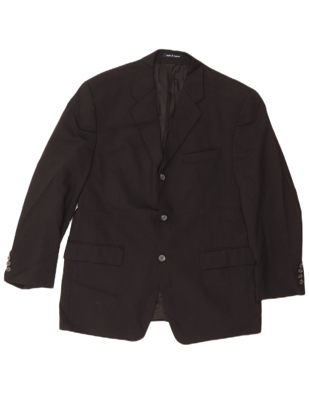 Chaps Herre 3-knaps blazerjakke UK 38 Medium Sort Uld
