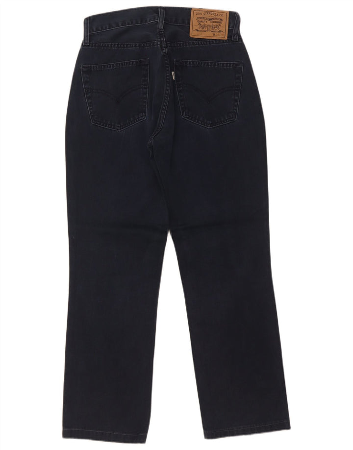 Levi's Dame 595 Straight Jeans W28 L27 Marineblå Bomuld
