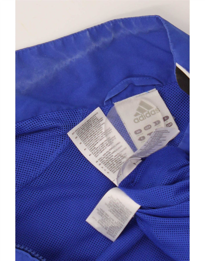 Adidas Herre grafisk træningsdragt Topjakke UK 38/40 Medium Blue Colourblock