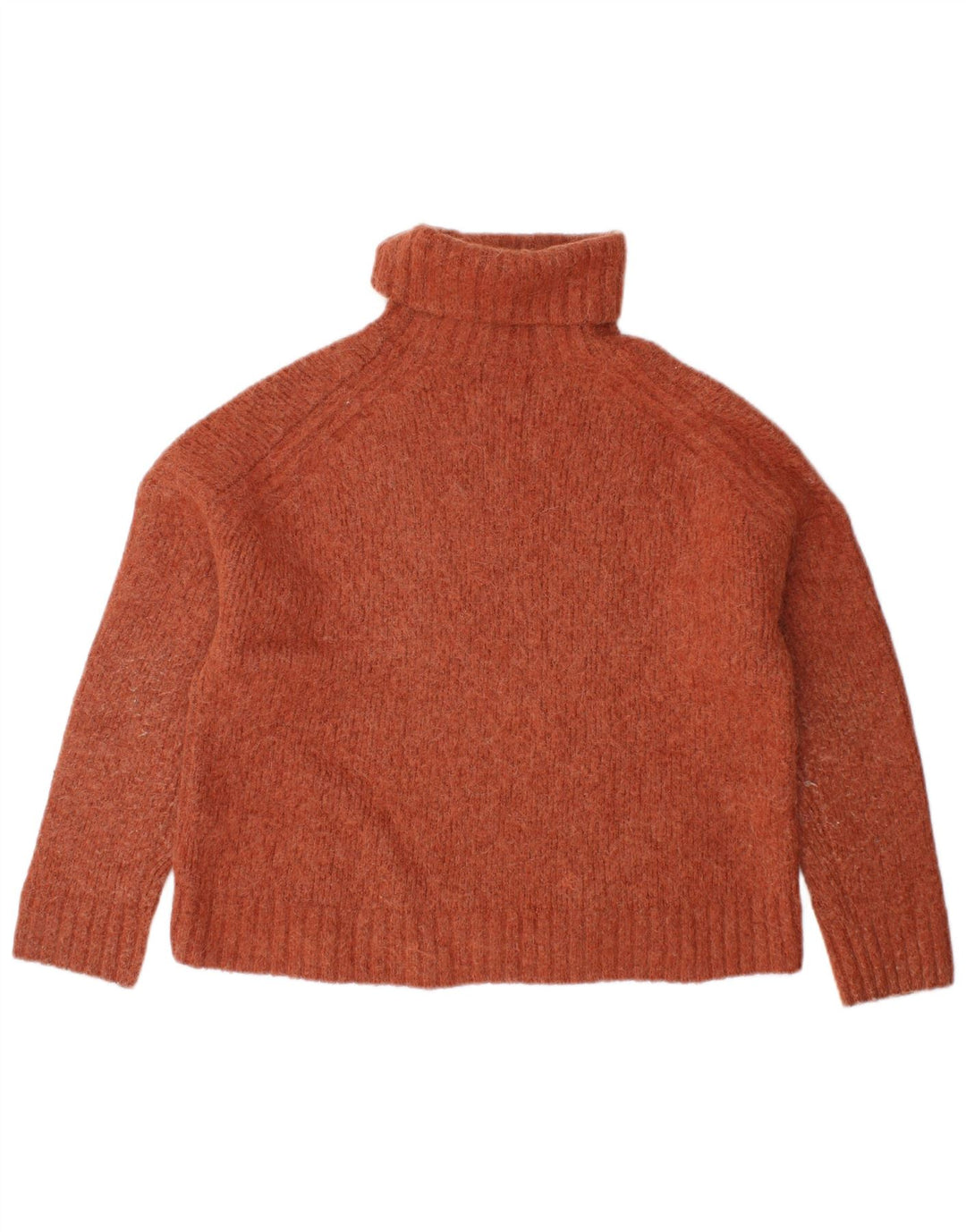 SUPERDRY Dame Crop Roll Neck sweater UK 12 Medium Brown