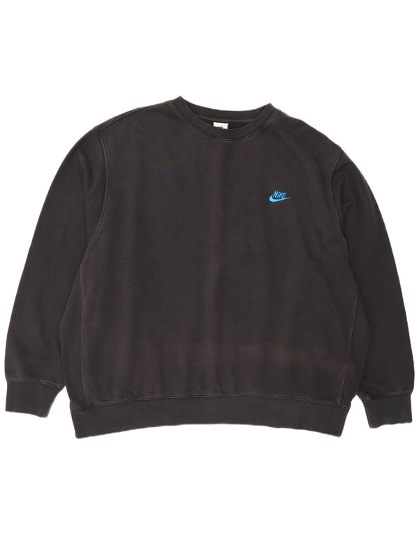 Nike Herre Sweatshirt Jumper 2XL Sort Bomuld