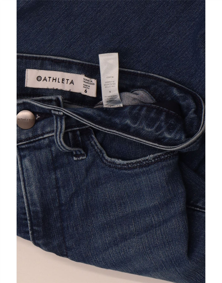 Athleta Dame Skinny Jeans US 6 Medium W27 L29 Blå Bomuld