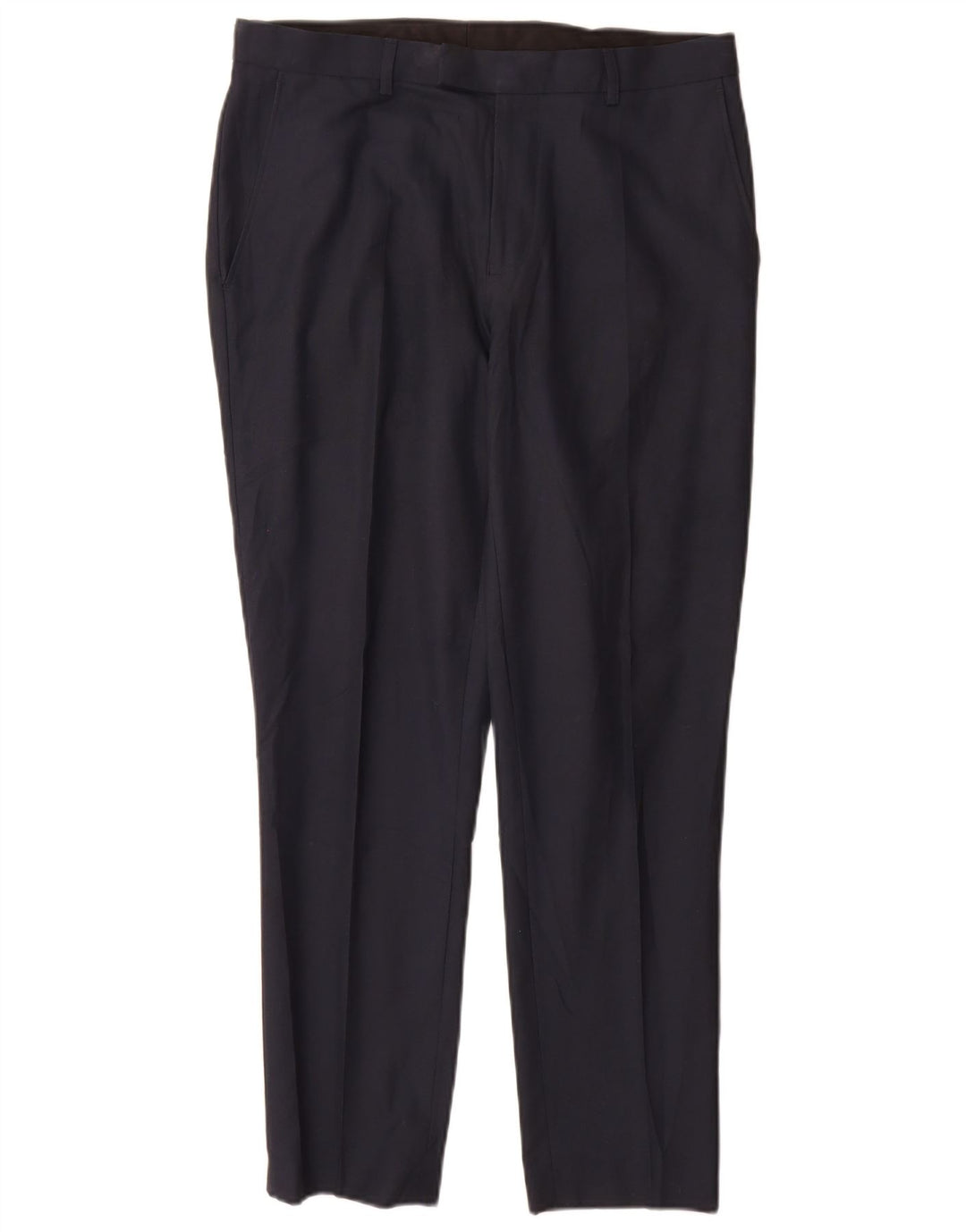 Marks & Spencer Herre Slim Suit Bukser W32 L29 Navy Blue Polyester