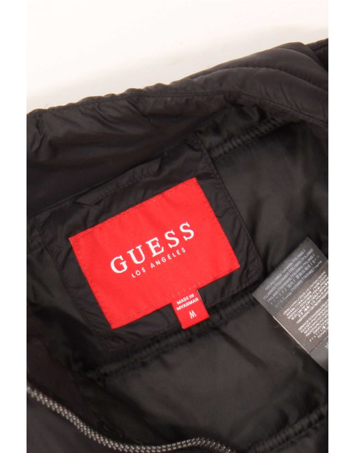Guess Polstret jakke til kvinder UK 14 Medium Sort Polyamid