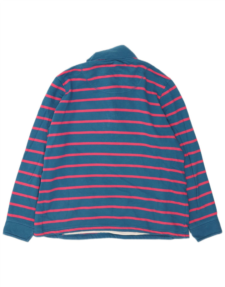 Crew Clothing Dame Oversized Sweatshirt Jumper UK 14 Stor Blå Stribet