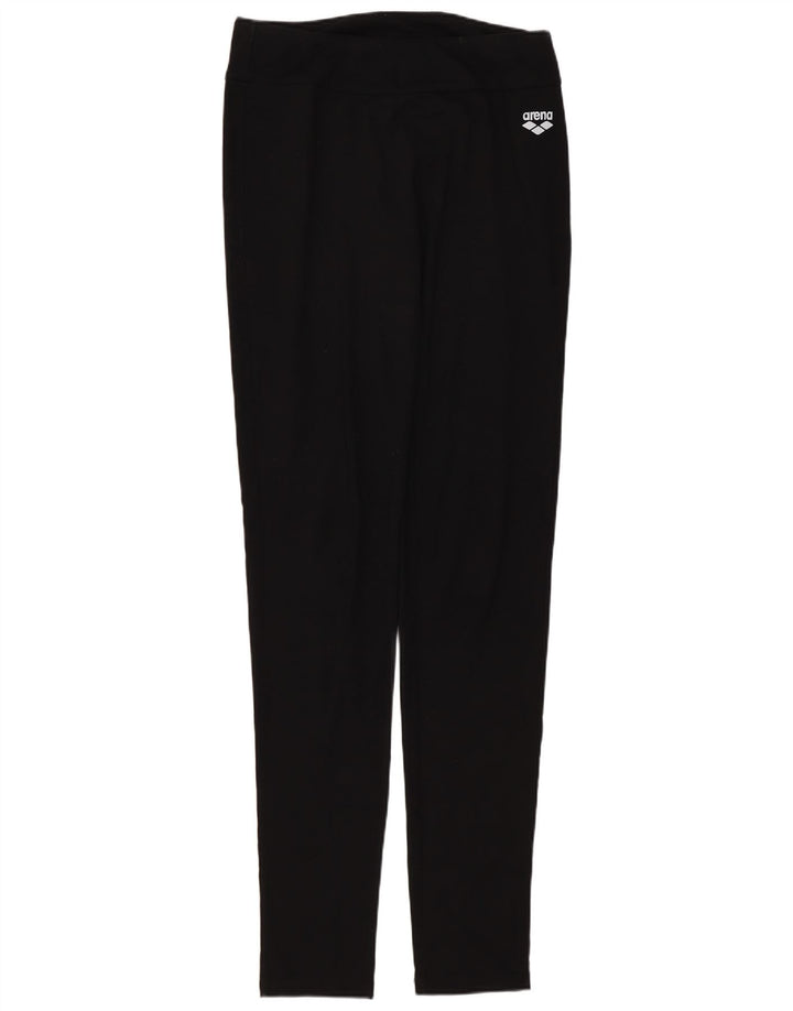 Arena Dame Leggings UK 12 Medium Sort Bomuld