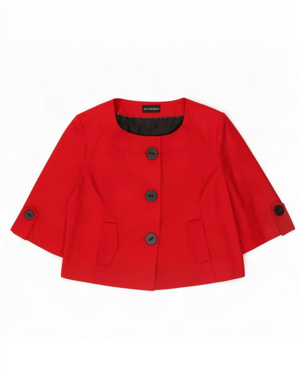 Marks & Spencer Womens Autograph Short Sleeve Bolero Jacket UK 22 3XL Red