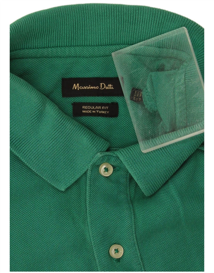 Massimo Dutti Herre Regular Fit Polo Shirt XL Grøn