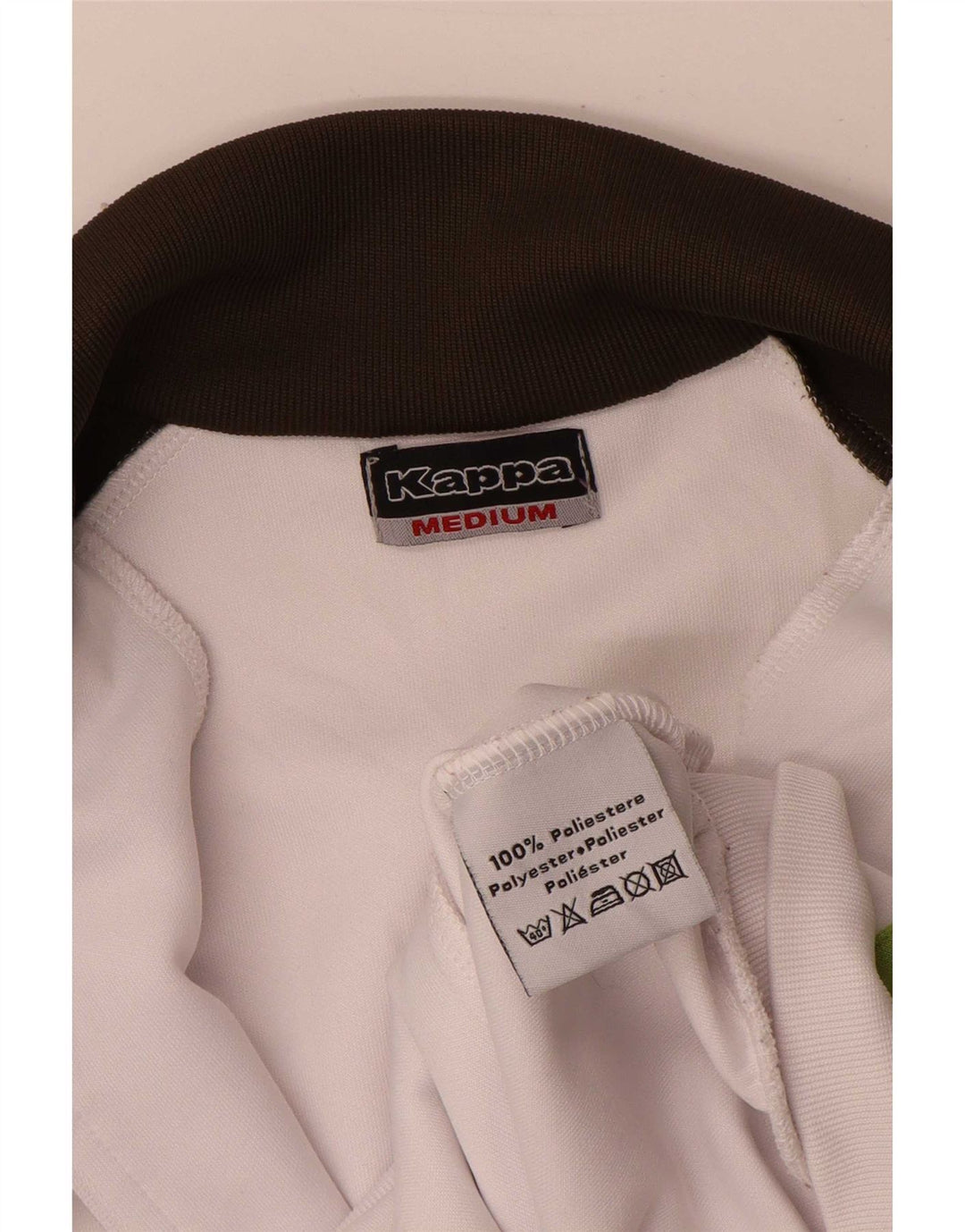 Kappa træningsdragt topjakke til kvinder UK 14 Medium White Colourblock Polyester
