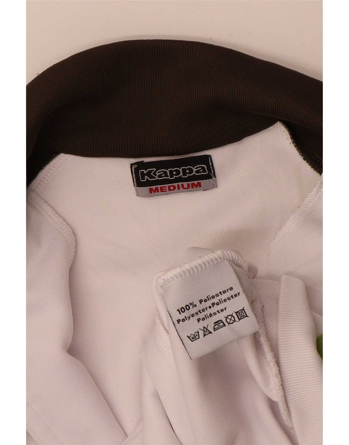 Kappa træningsdragt topjakke til kvinder UK 14 Medium White Colourblock Polyester