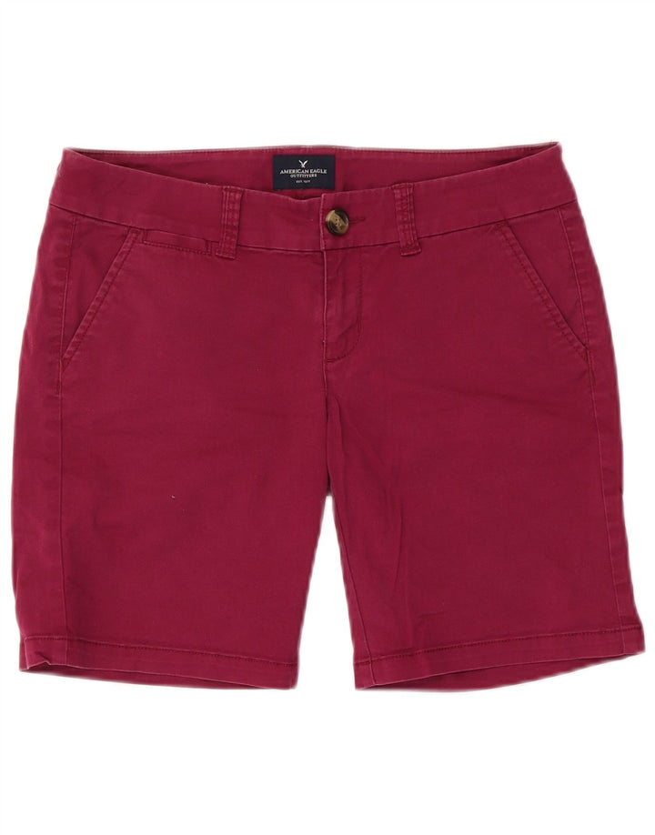 AMERICAN EAGLE Womens Bermuda Bermuda Shorts UK 8 Small W32 Pink Bomuld