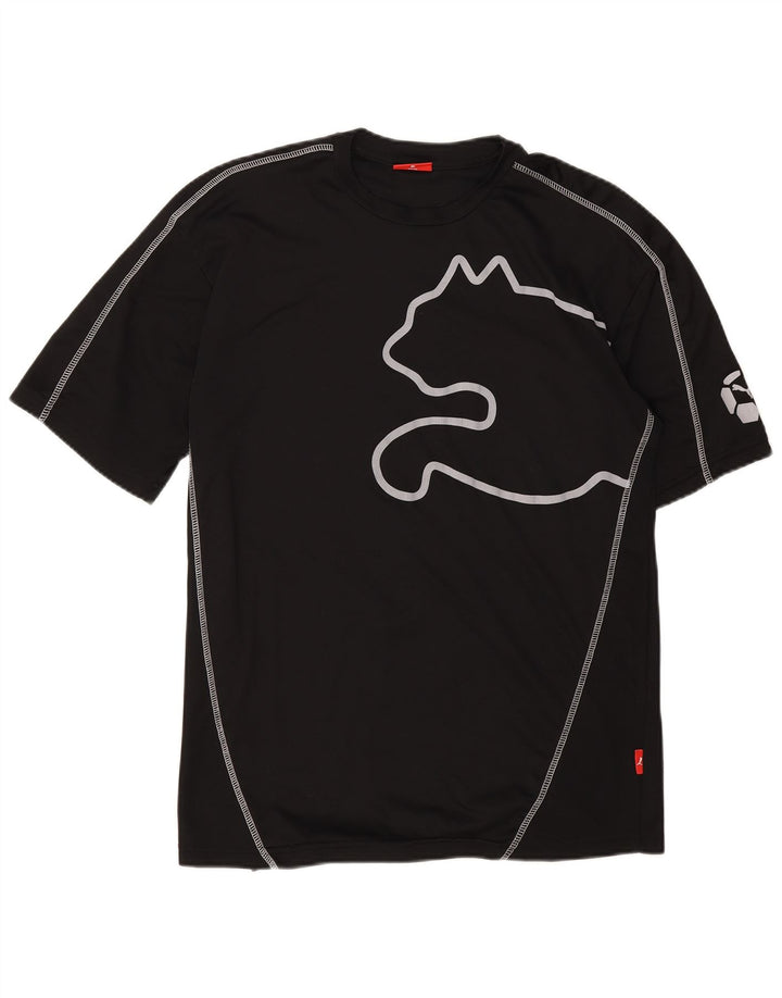 Puma Herre Grafisk T-Shirt Top XL Sort Bomuld