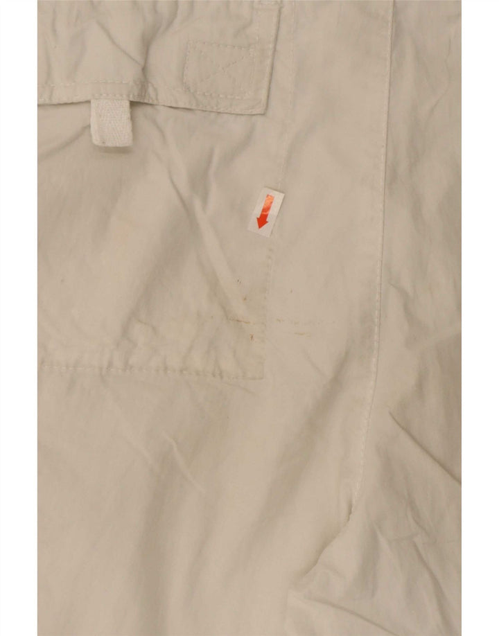 Gaastra Herre Graphic Cargo Shorts Små W29 Hvid Bomuld