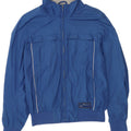 Champion Herre Bomber Jacket UK 38 Medium Blue Polyester