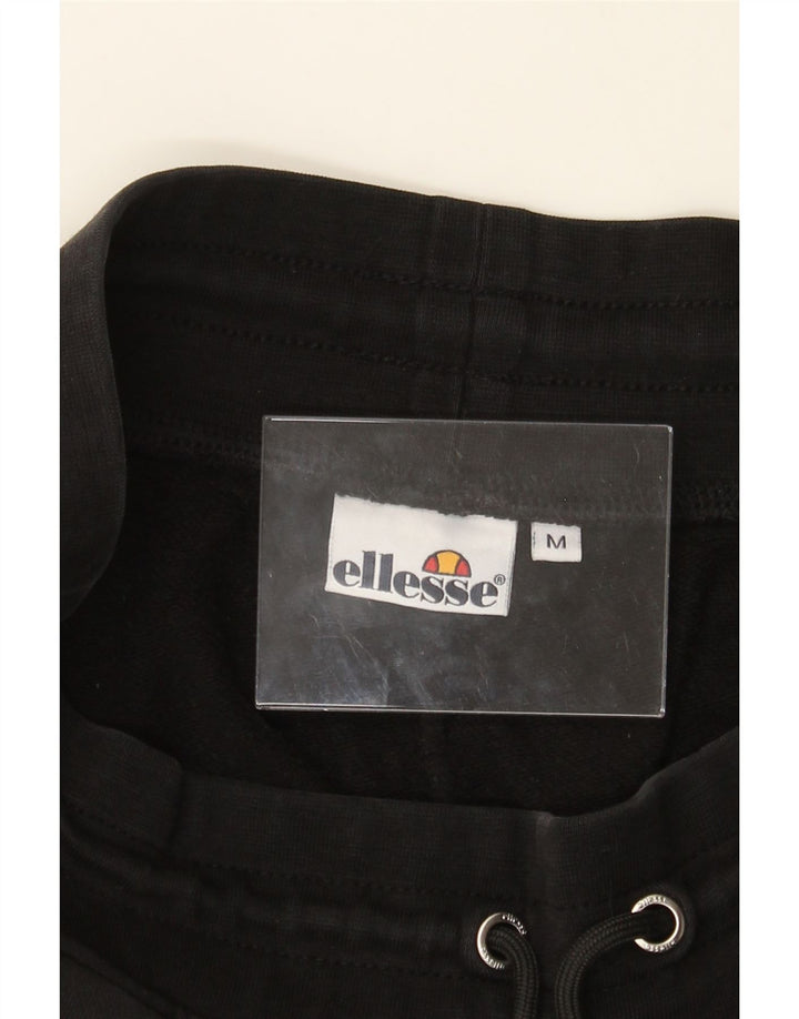 ELLESSE Mens Tracksuit Trousers Joggers Medium  Black Colourblock Vintage Ellesse and Second-Hand Ellesse from Messina Hembry 
