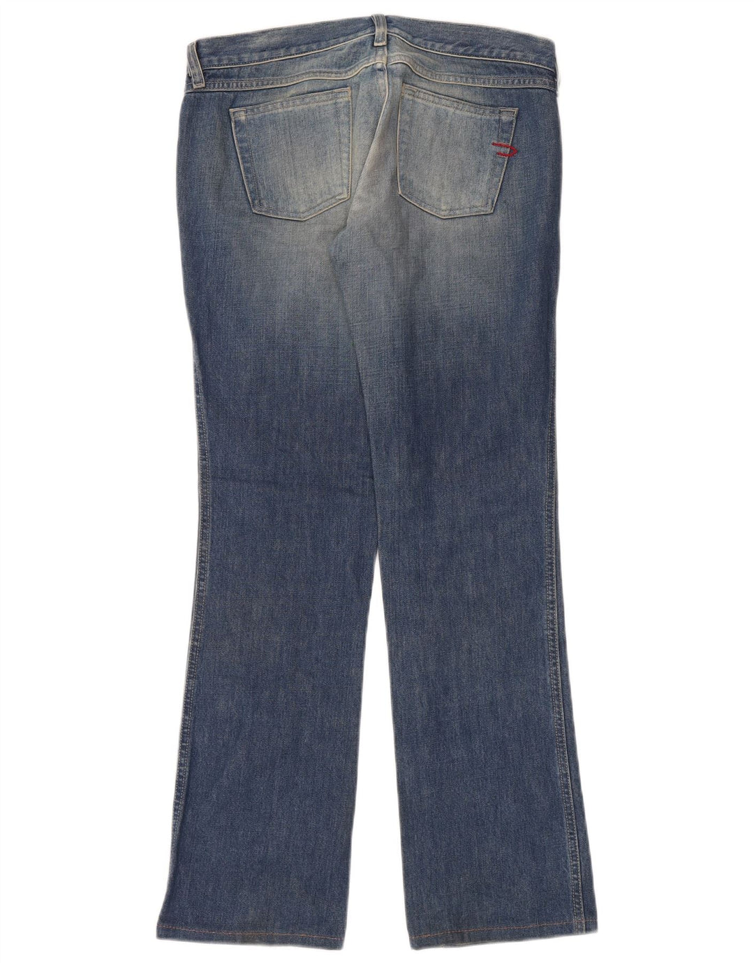 Diesel Dame Bootcut Jeans W32 L32 Blå Bomuld