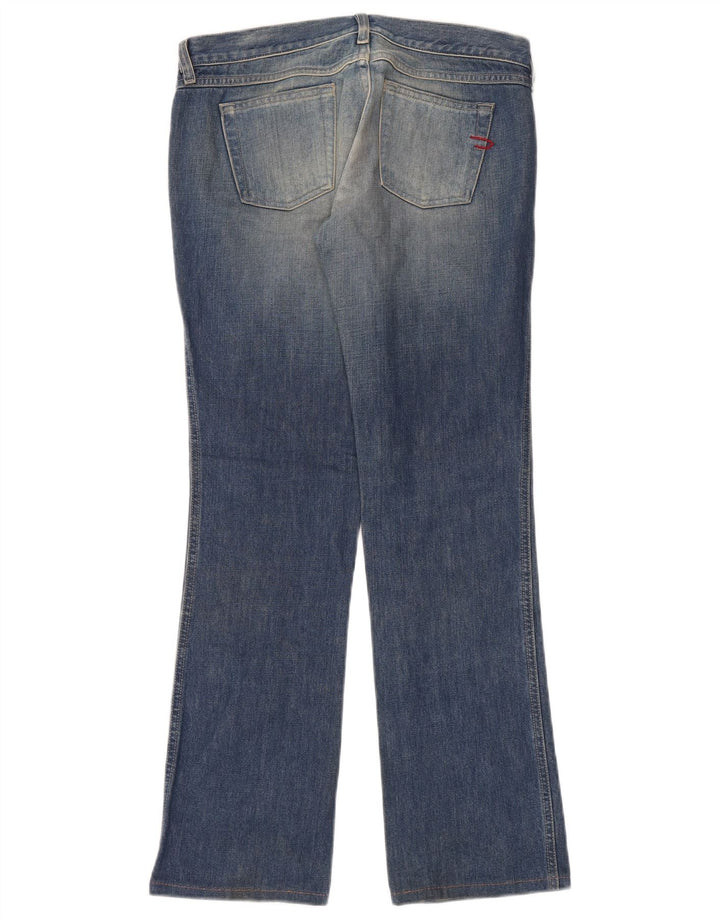 Diesel Dame Bootcut Jeans W32 L32 Blå Bomuld