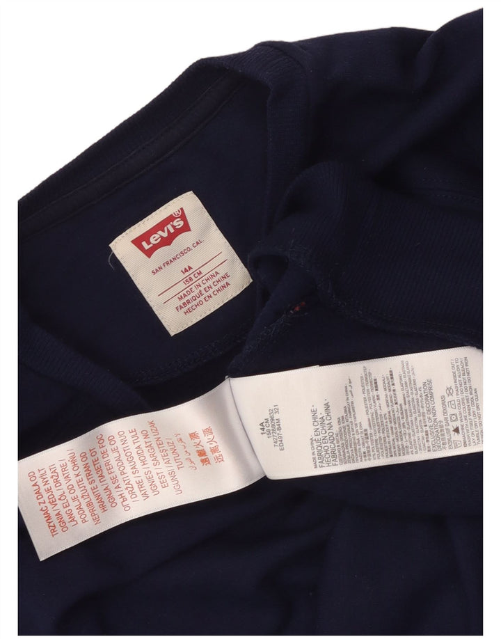 Levi's Girls Crop Sweatshirt Jumper 13-14 år Marineblå polyester