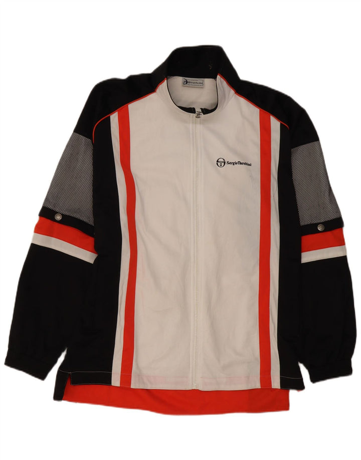 SERGIO TACCHINI Træningsdragt til mænd Topjakke IT 52 Stor hvid farveblok