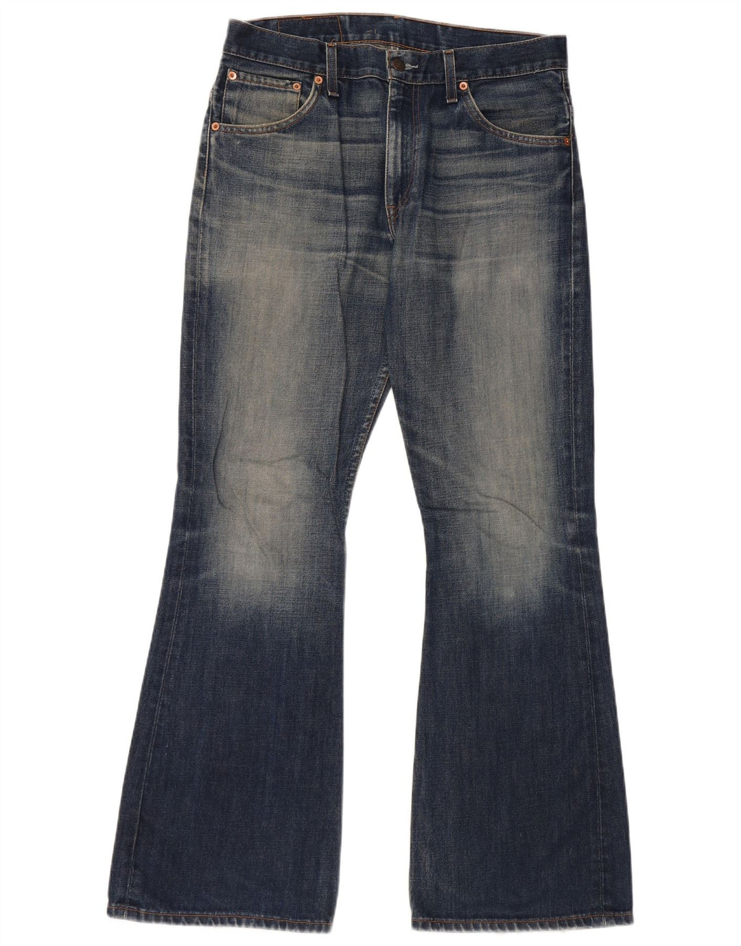 Levi's Dame 516 Flared Jeans W32 L32 Blå Bomuld
