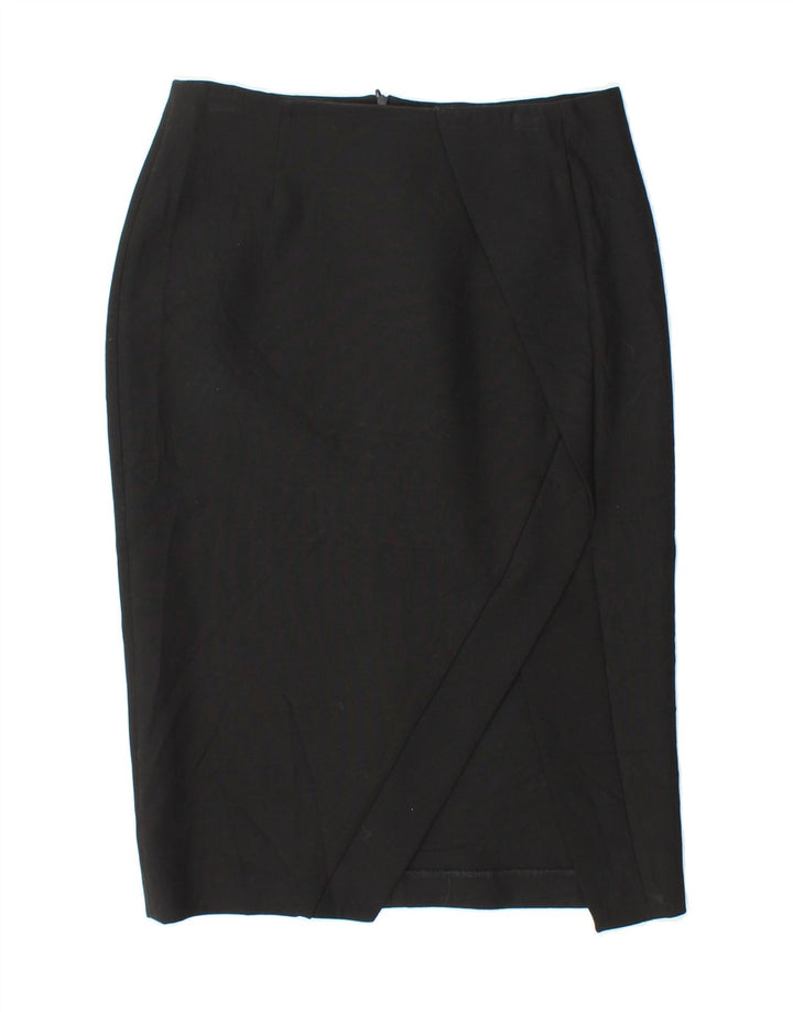 ZARA Womens Pencil Skirt Small W26 Black Polyester Vintage Zara and Second-Hand Zara from Messina Hembry 