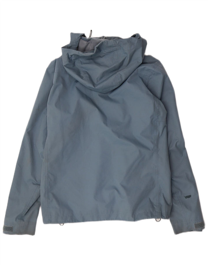 Adidas Regnjakke med hætte til kvinder UK 14 Medium Blue Polyester