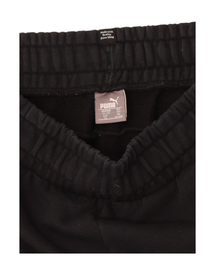 PUMA Drenge Grafisk træningsdragt Bukser Joggers 13-14 år Sort Bomuld