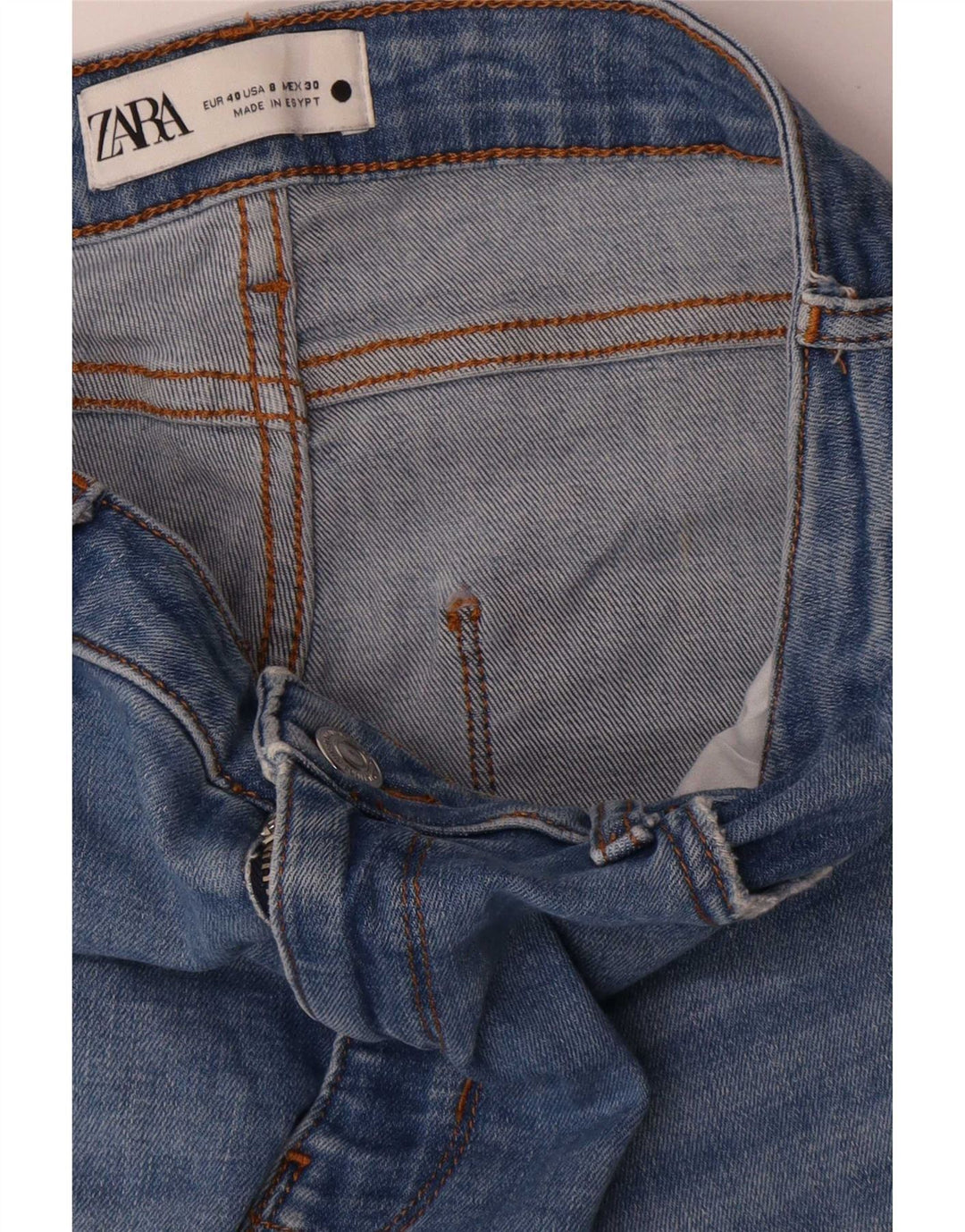 Zara Dame Bootcut Jeans EU 40 Medium W30 L28 Blå