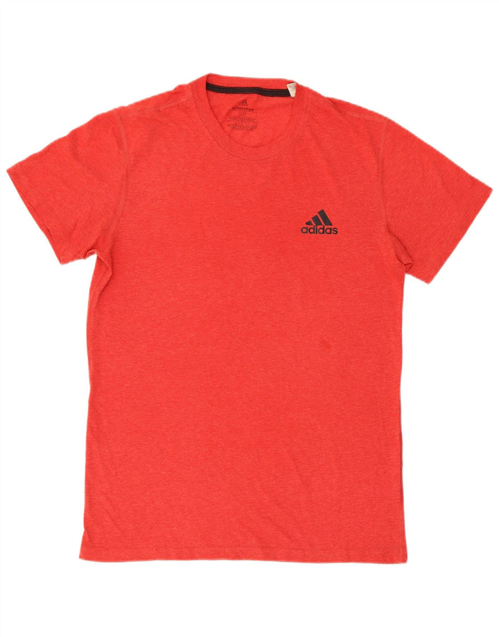 Adidas Kortærmet Regular T-Shirt Top Lille Rød Polyester til mænd
