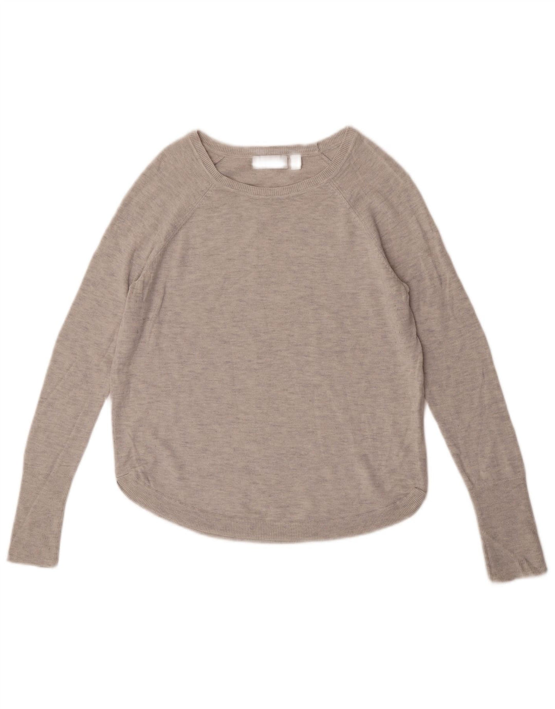 White Label Dame Boat Neck Jumper Sweater UK 10 Small Grey Flecked