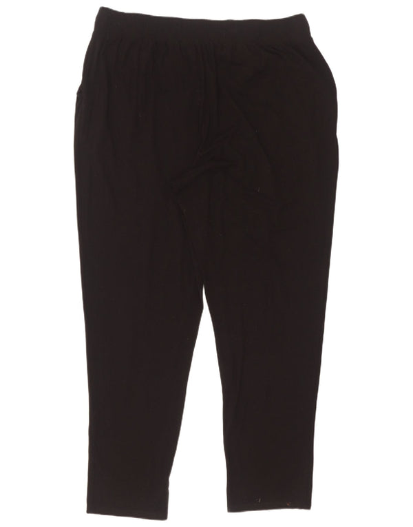 Marks & Spencer Womens Slim Chino Trousers UK 16 Large W36 L30 Black