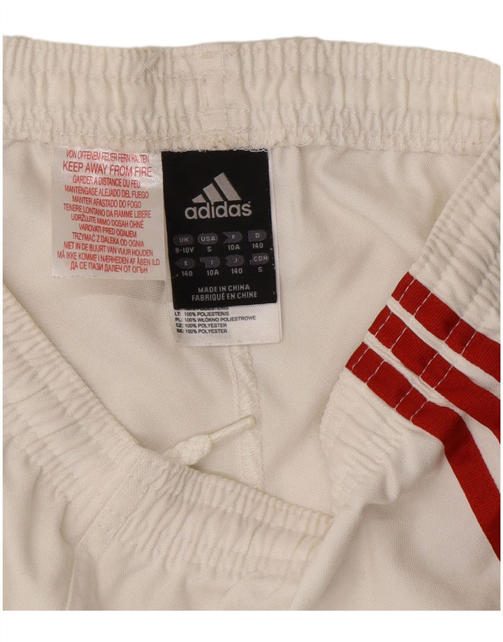 Adidas Boys Climacool Sportsshorts 9-10 År Hvid Polyester