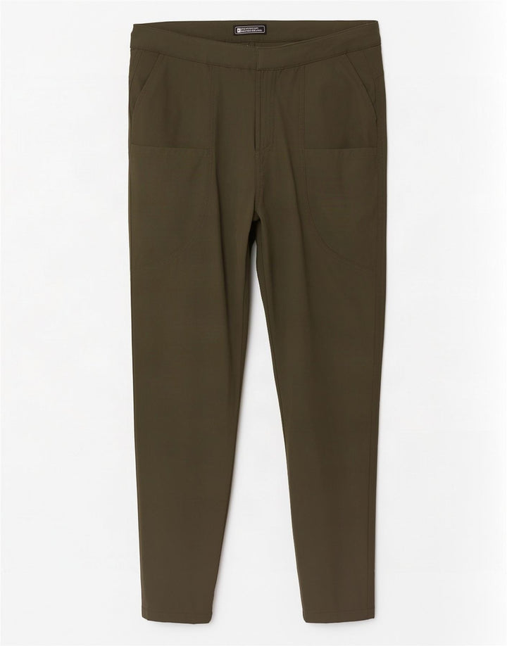 Mountain Warehouse Herre Slim Cargo Bukser W30 L28 Khaki Polyamid