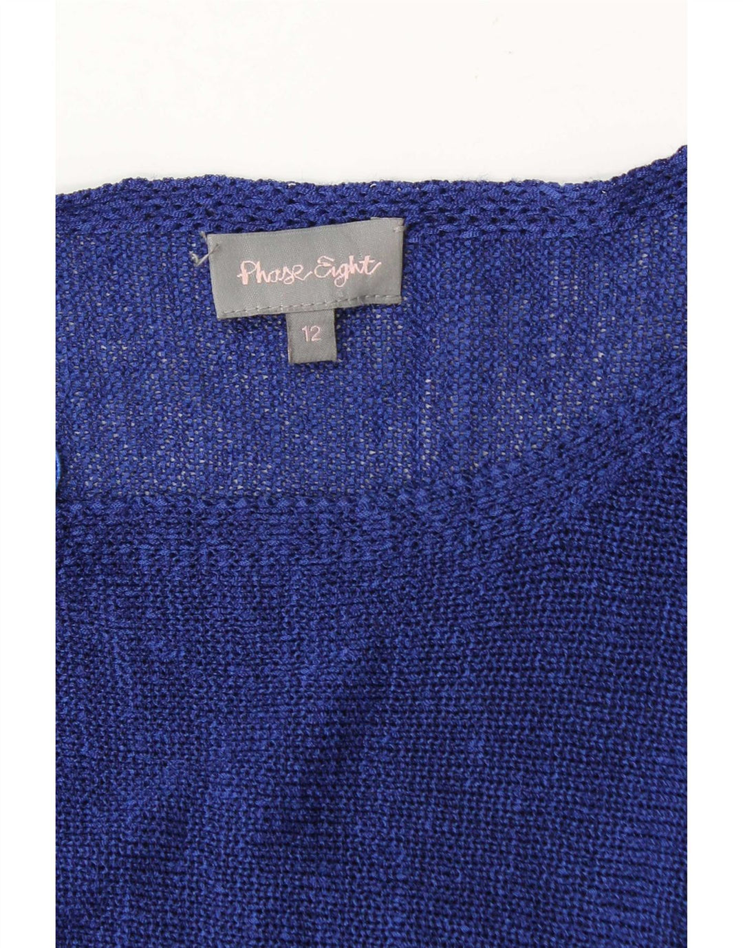 Phase Eight Dame Boat Neck Jumper Sweater UK 12 Medium Navy Blue
