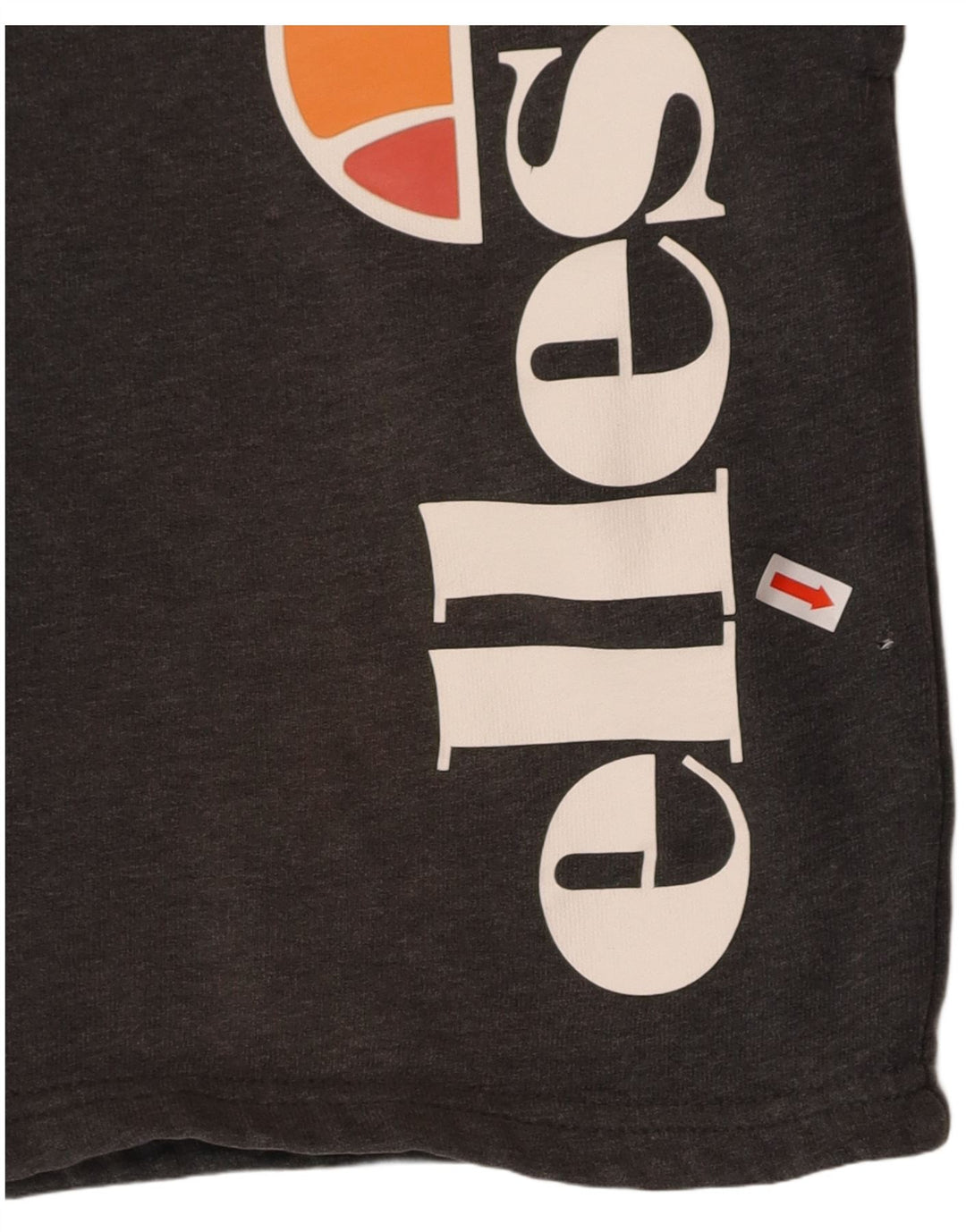 ELLESSE Mens Graphic Sport Shorts Medium Grey Cotton