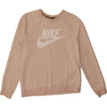 NIKE Womens Oversized Graphic Sweatshirt Jumper UK 10 Small Pink Flecked Vintage Nike and Second-Hand Nike from Messina Hembry 