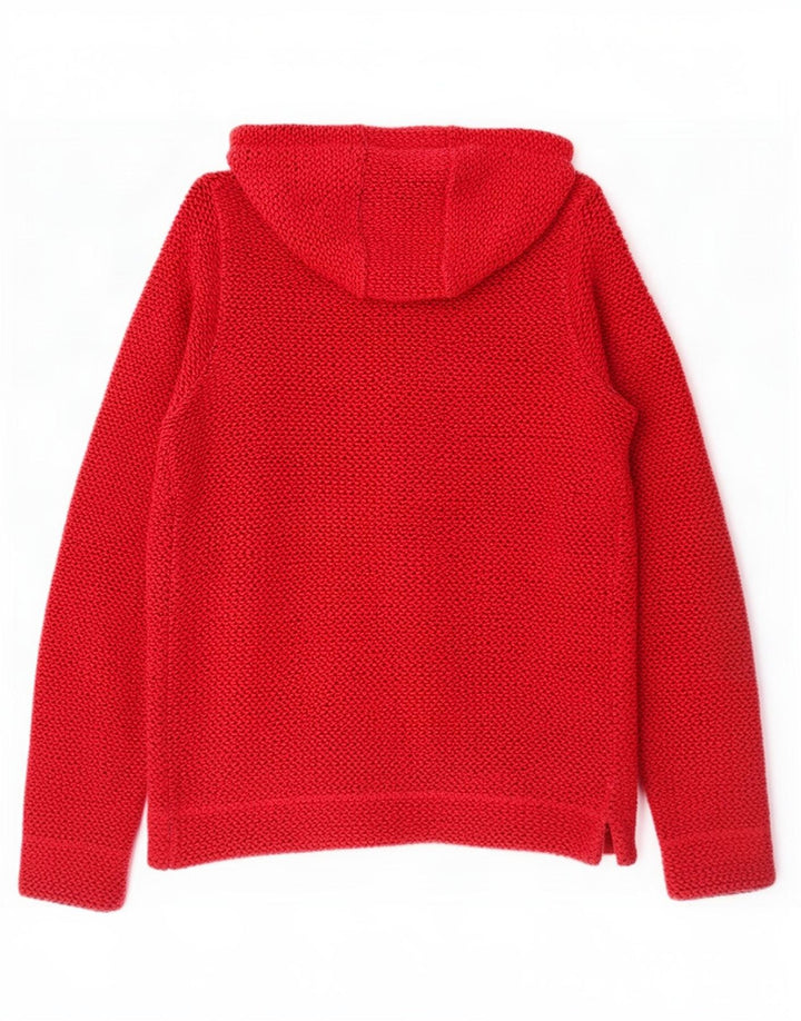 Weird Fish Dame Hættetrøje Sweater UK 8 Lille rød bomuld