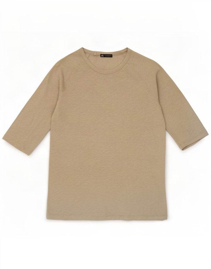 Zara Dame Top 3/4 ærmer UK 12 Medium Grey Bomuld