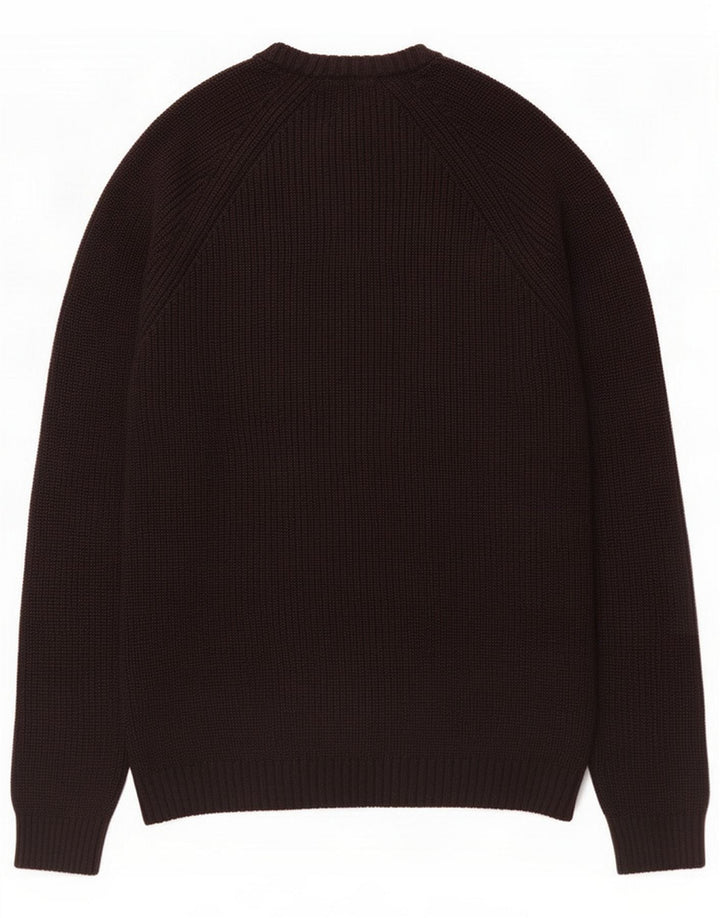 Zara Herre sweater med rund hals, lille sort bomuld