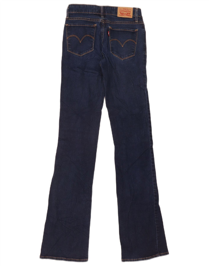 Levi's Dame 715 Bootcut Jeans W24 L33 Blå Bomuld