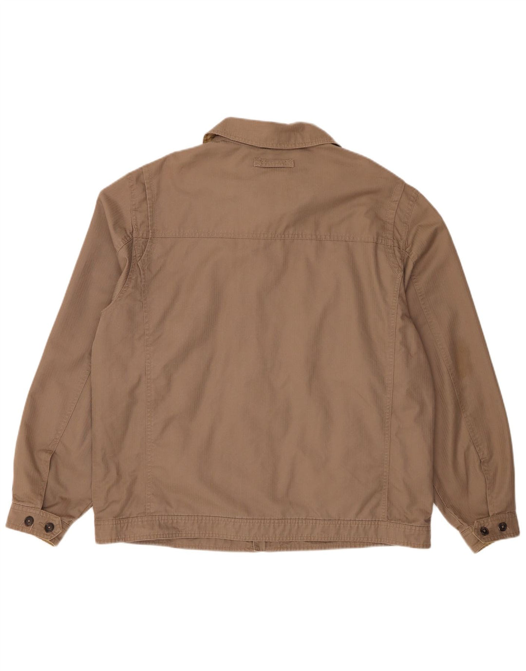 Marks & Spencer Bomberjakke til mænd UK 42 XL Beige nålestribet bomuld