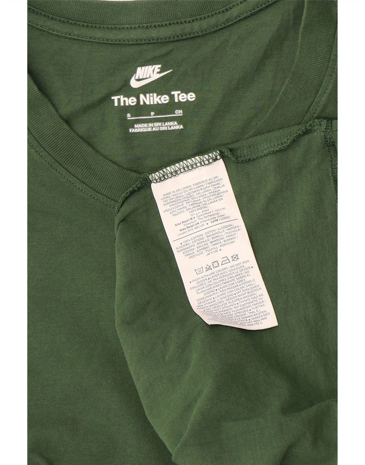 Nike T-shirt top til mænd, lille grøn bomuld