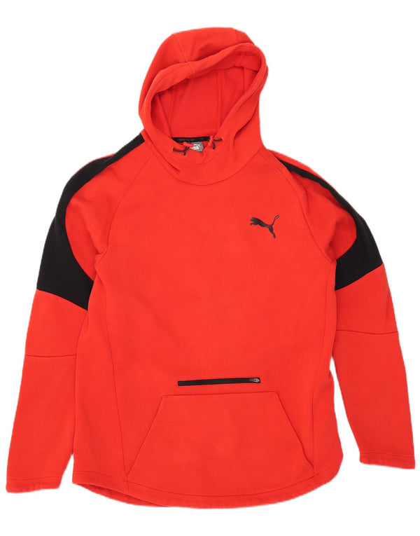 PUMA hættetrøje til mænd Large Red Colourblock Bomuld